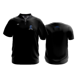 2530 FD Quarter Zip SS - Ribbed Collar - CL
