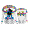 3247 FD Womens V-Neck Longsleeve POP-SLO-VICE-CITY-WHITE