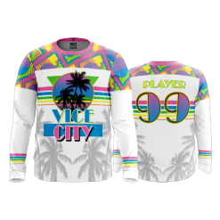 3247 FD Long Sleeve MENS POP-SLO-VICE-CITY-WHITE