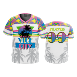 3247 FD Sport V-Neck MENS POP-SLO-VICE-CITY-WHITE