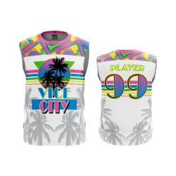3247 FD Sport Sleeveless MENS POP-SLO-VICE-CITY-WHITE