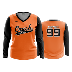 3256 FD Womens V-Neck Longsleeve CANAL-CRUSH-1