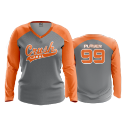 3256 FD Womens V-Neck Longsleeve CANAL-CRUSH-2
