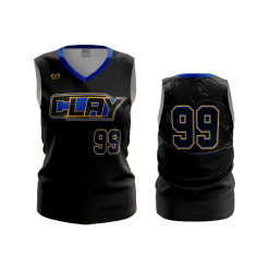 3244 FD Womens V-Neck Sleeveless CLAY-FASTPITCH-1