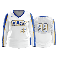 3244 FD Womens V-Neck Longsleeve CLAY-FASTPITCH-2