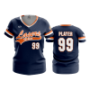 2909 FD Womens V-Neck LASERS-ORANGE-1