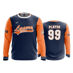 2909 FD Long Sleeve MENS LASERS-ORANGE-1