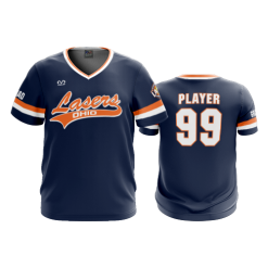 2909 FD Sport V-Neck MENS LASERS-ORANGE-1