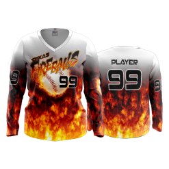 3251 FD Womens V-Neck Longsleeve TEXAS-FIREBALLS-2