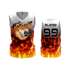 3251 FD Womens V-Neck Sleeveless TEXAS-FIREBALLS-2