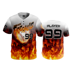 3251 FD ProTek Mens Full Button Down - CL TEXAS-FIREBALLS-2