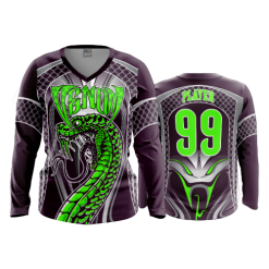 3250 FD Womens V-Neck Longsleeve VENOM-1-FLO INK + $5