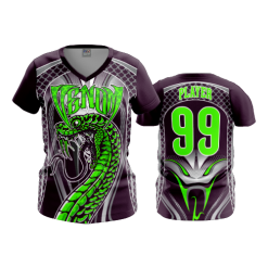 3250 FD Womens V-Neck VENOM-1-FLO INK + $5