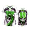 3250 FD WOMENS 2 BUTTON SCOOP NECK CL VENOM-2-FLO INK + $5