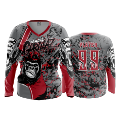 3258 FD Womens V-Neck Longsleeve THRILLA-MAD-GORILLA-1