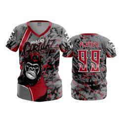 3258 FD Womens V-Neck THRILLA-MAD-GORILLA-1