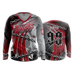 3261 FD Womens V-Neck Longsleeve DAWGS-1