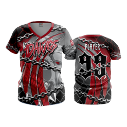 3261 FD Womens V-Neck DAWGS-1