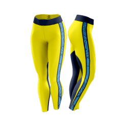 2898 FD Leggings SPIDER-DRAFT-YELLOW-NAVY-COL-1