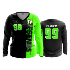 3266 FD Womens V-Neck Longsleeve JV-LEGENDS-1-FLO INK + $5