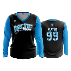 3268 FD Womens V-Neck Longsleeve ARCTIC-RUSH-BBALL