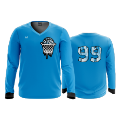 3268 FD Sport V-Neck Longsleeve ARCTIC-RUSH-BBALL
