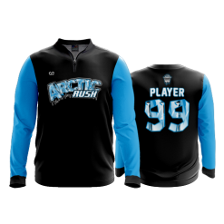3268 FD Quarter Zip Batting Jacket LS ARCTIC-RUSH-BBALL