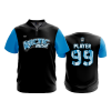 3268 FD Quarter Zip Batting Jacket SS ARCTIC-RUSH-BBALL