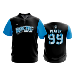 3268 FD Quarter Zip Batting Jacket SS ARCTIC-RUSH-BBALL