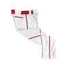 464 CL WHITE CUSTOM BRAID MENS PANT NO-TEAM-NAME-ADD