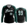 3284 FD Womens V-Neck Longsleeve LASERS-TEAL-BLACK-2022