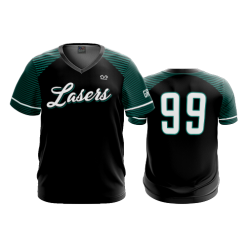 3284 FD Sport V-Neck MENS LASERS-TEAL-BLACK-2022