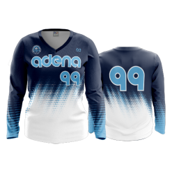 3281 FD Womens V-Neck Longsleeve ADENA-BASEBALL-1