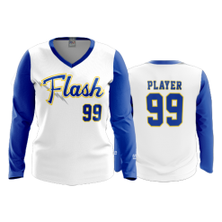 3295 FD Womens V-Neck Longsleeve FLASH-2