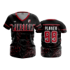 3282 FD Womens V-Neck PIKETON-FASTPITCH-1