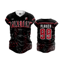 3282 FD Womens Full Button Capsleeve PIKETON-FASTPITCH-1