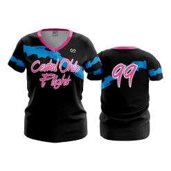 2562 FD Womens V-Neck CENTRAL-OHIO-FIGHT-NEW