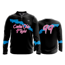 2562 FD Quarter Zip Batting Jacket LS CENTRAL-OHIO-FIGHT-NEW