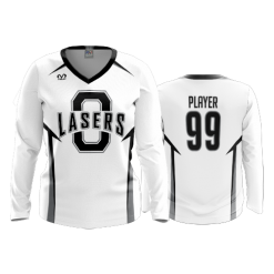 3128 FD Womens V-Neck Longsleeve OHIO-LASERS-BLACK-2