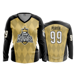 3287 FD Womens V-Neck Longsleeve ROYALS-SLOWPITCH-2