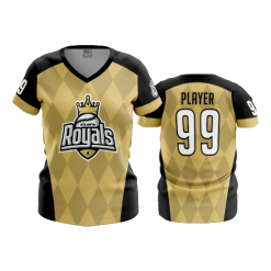 3287 FD Womens V-Neck ROYALS-SLOWPITCH-2