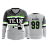 3292 FD Womens V-Neck Longsleeve A-SOFTBALL-TEAM-1-FLO INK + $5