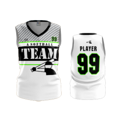 3292 FD Womens V-Neck Sleeveless A-SOFTBALL-TEAM-2-FLO INK + $5
