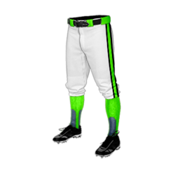3292 CL KNICKERS CUSTOM BRAIDED BALL PANT A-SOFTBALL-TEAM-2-FLO INK + $5