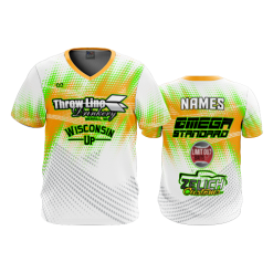 2386 FD Sport V-Neck MENS CLARK-FISHING-2-FLO INK + $5