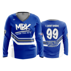3243 FD Womens V-Neck Longsleeve MBK-1