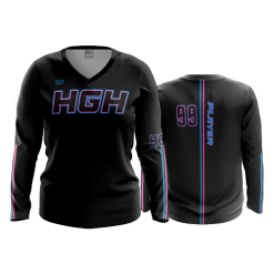 2105 FD Womens V-Neck Longsleeve HGH-1