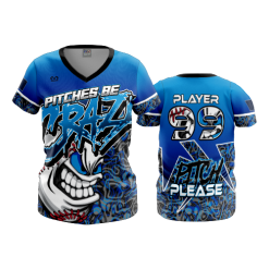 3291 FD Womens V-Neck PITCHES-BE-CRAZY-MENS-1