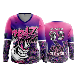 3291 FD Womens V-Neck Longsleeve PITCHES-BE-CRAZY-WOMENS-1