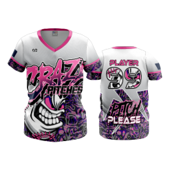 3291 FD Womens V-Neck PITCHES-BE-CRAZY-WOMENS-2
